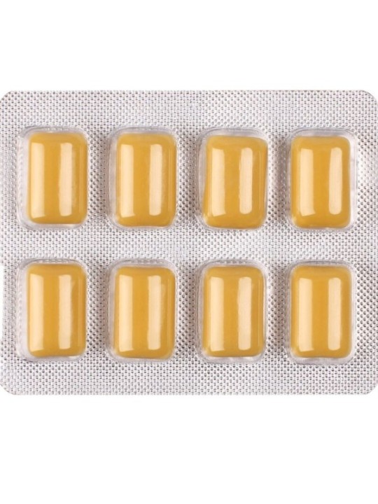 WUG on – Énergie instantanée en chewing-gum, plaquette thermoformée de 8 unités