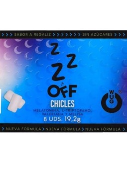 WUG off - Le chewing-gum fonctionnel qui vous aide à vous détendre et à mieux dormir. Plaquette de 8 paquets