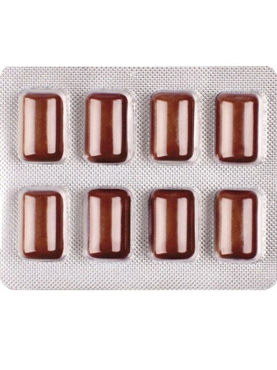 WUG Power Up - Chewing-gum énergisant pour la concentration et l'endurance - Plaquette thermoformée de 8 unités