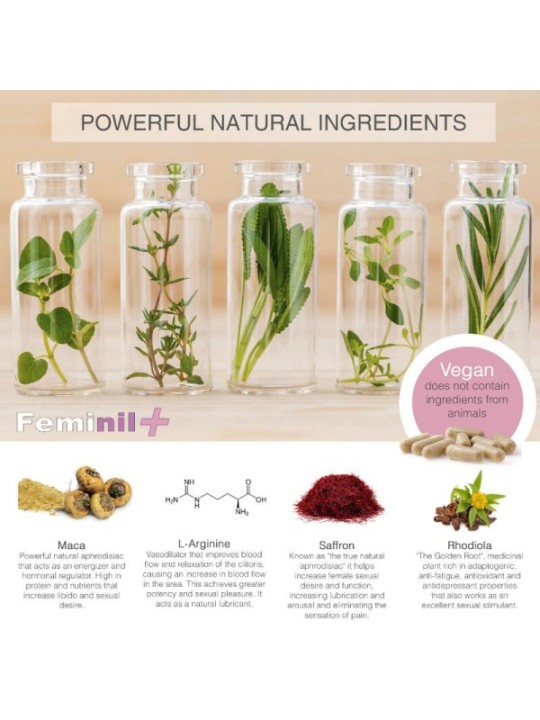 500 COSMETICS - FEMINIL+ AMÉLIORATION DE LA LIBIDO SEXUELLE FÉMININE - 30 CAPSULES