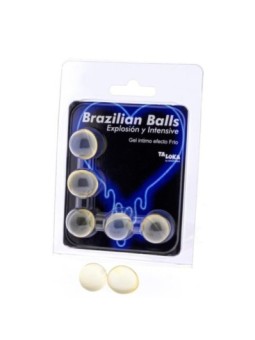TALOKA - 5 BALLES BRÉSILIENNES GEL EXCITANT EFFET FROID & VIBRATION