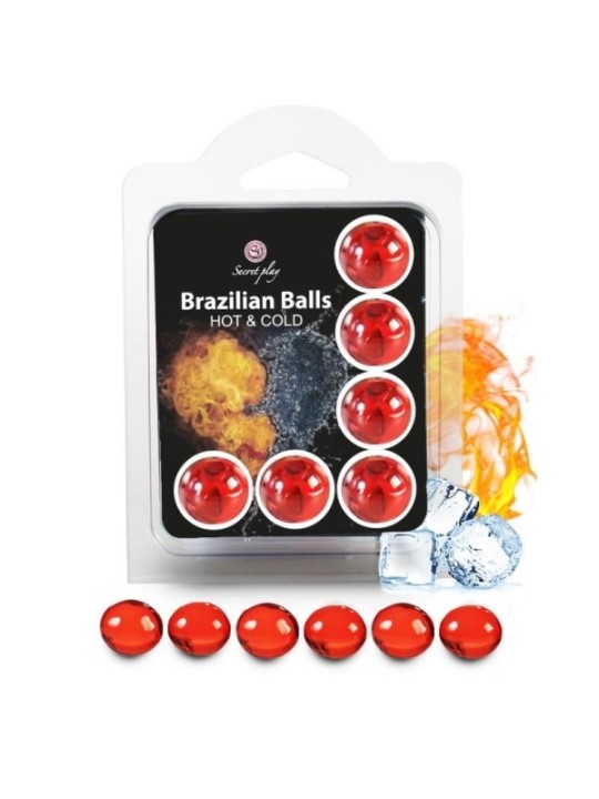 SECRETPLAY - SET 6 BALLES BRÉSILIENNES EFFET CHAUD ET FROID