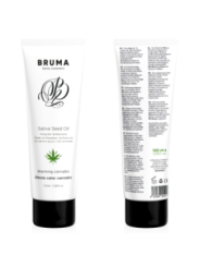 BRUMA - HUILE DE GRAINES DE SATIVA GEL GLISSANT RÉCHAUFFANT SAVEUR DE CANNABIS 100 ML