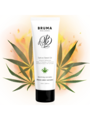 BRUMA - HUILE DE GRAINES DE SATIVA GEL GLISSANT RÉCHAUFFANT SAVEUR DE CANNABIS 100 ML