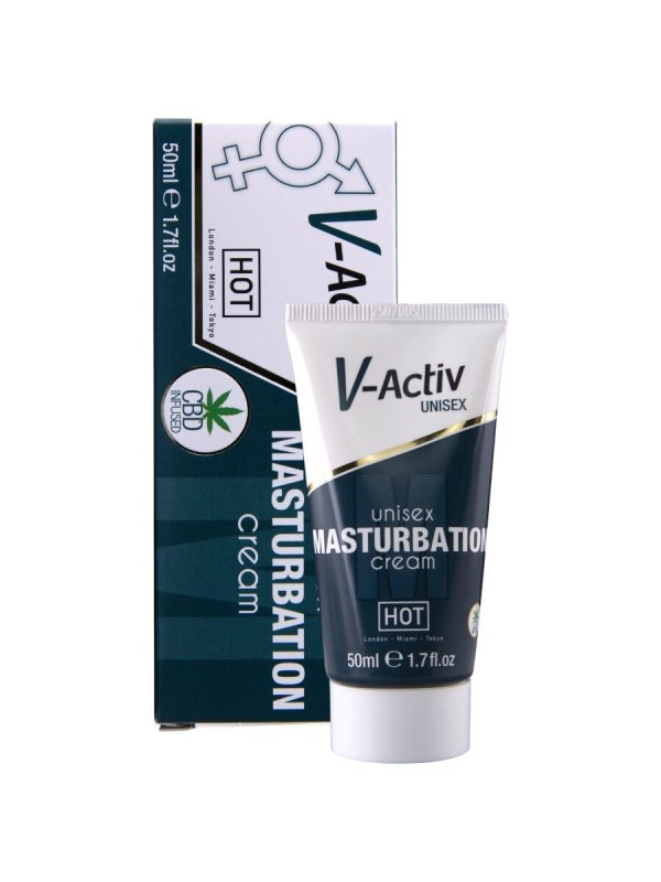 HOT - CRÈME DE MASTURBATION CHAUDE AU CBD UNISEXE 100 ML