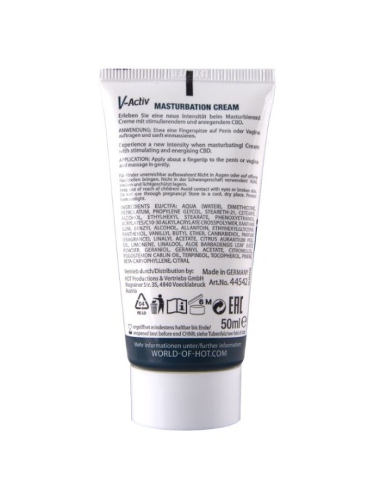 HOT - CRÈME DE MASTURBATION CHAUDE AU CBD UNISEXE 100 ML