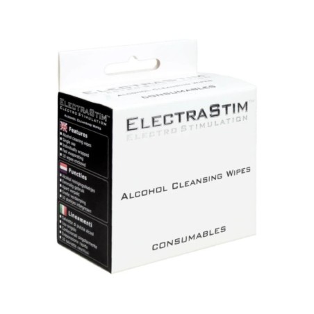 ELECTRASTIM - LINGETTES NETTOYANTES À L'ALCOOL 10 UNITÉS