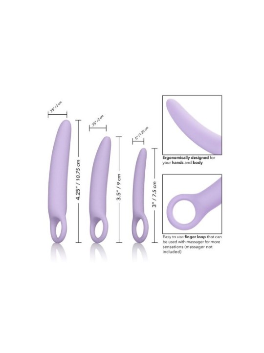 CALEXOTICS - DR LAURA BERMAN ALENA ENSEMBLE DE 3 DILATEURS EN SILICONE
