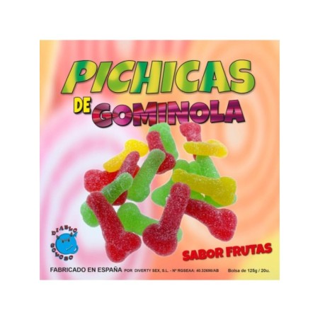 DIABLO GOLOSO - PICHITAS GUMMINOL AUX FRUITS AVEC SUCRE