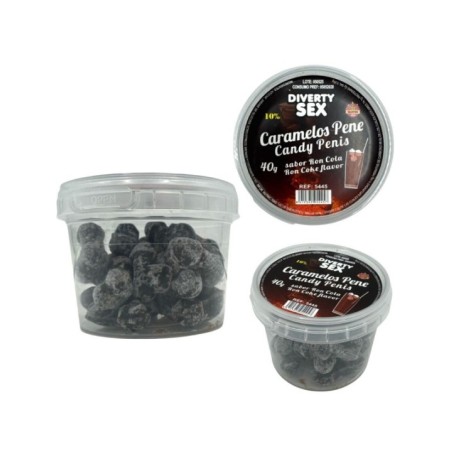 DIABLO PICANTE - 20 BONBONS AU PÉNIS SAVEUR RON COLA