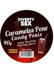 DIABLO PICANTE - 20 BONBONS AU PÉNIS SAVEUR RON COLA