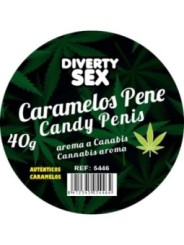 DIABLO GOLOSO - 20 BONBONS POUR PÉNIS ARÔME CANNABIS