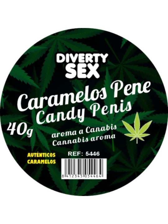 DIABLO GOLOSO - 20 BONBONS POUR PÉNIS ARÔME CANNABIS