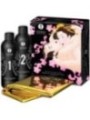 SHUNGA - GEL DE MASSAGE ÉROTIQUE ORIENTAL CORPS À CORPS FRAISES ET CAVA