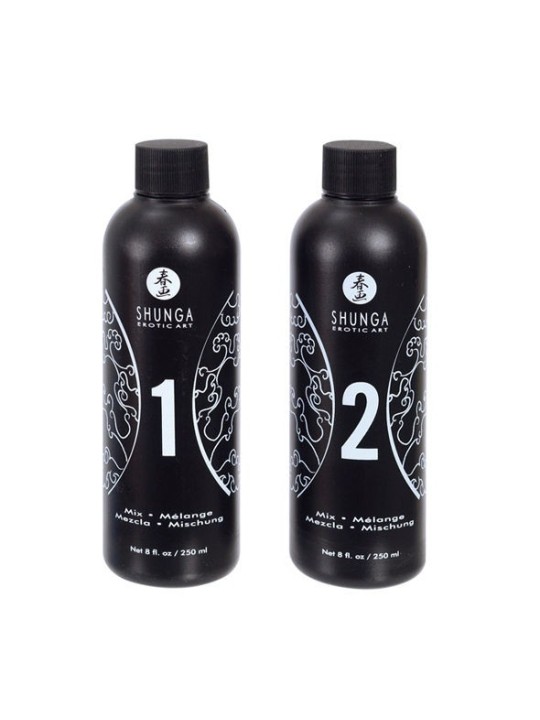 SHUNGA - GEL DE MASSAGE ÉROTIQUE ORIENTAL CORPS À CORPS FRAISES ET CAVA
