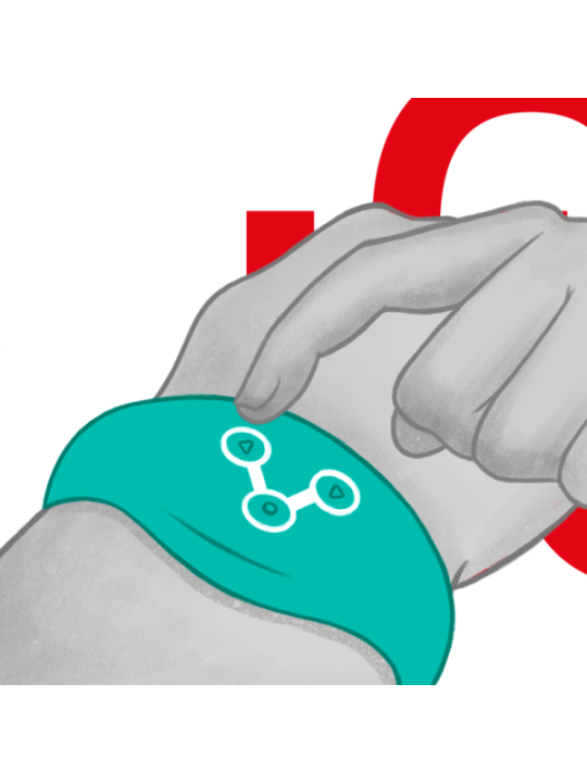 WATCHME - MONTRE À TECHNOLOGIE SANS FIL BLEU VERT