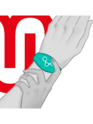 WATCHME - MONTRE À TECHNOLOGIE SANS FIL BLEU VERT