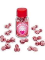DIABLO PICANTE - 12 BONBONS DAMOUR EN FORME DE PÉNIS FRAISE/CERISE