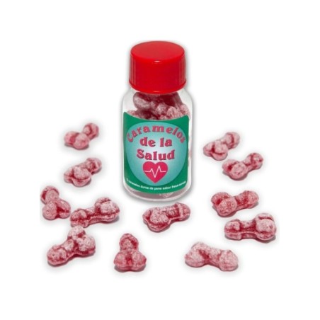 DIABLO PICANTE - 12 BONBONS SANTÉ FORME PÉNIS FRAISE/CERISE