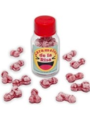 DIABLO PICANTE - 12 BONBONS RIRE EN FORME DE PÉNIS FRAISE/CERISE