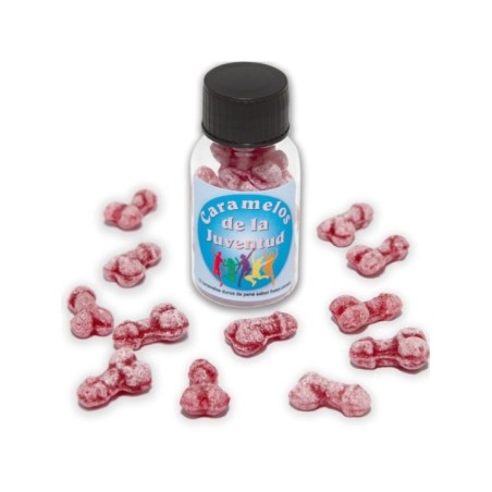 DIABLO PICANTE - 12 BONBONS JEUNESSE FORME PÉNIS FRAISE/CERISE