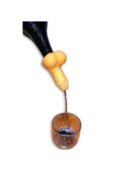 DIABLO PICANTE - CARAFE A VIN EN FORME DE PENIS DORE