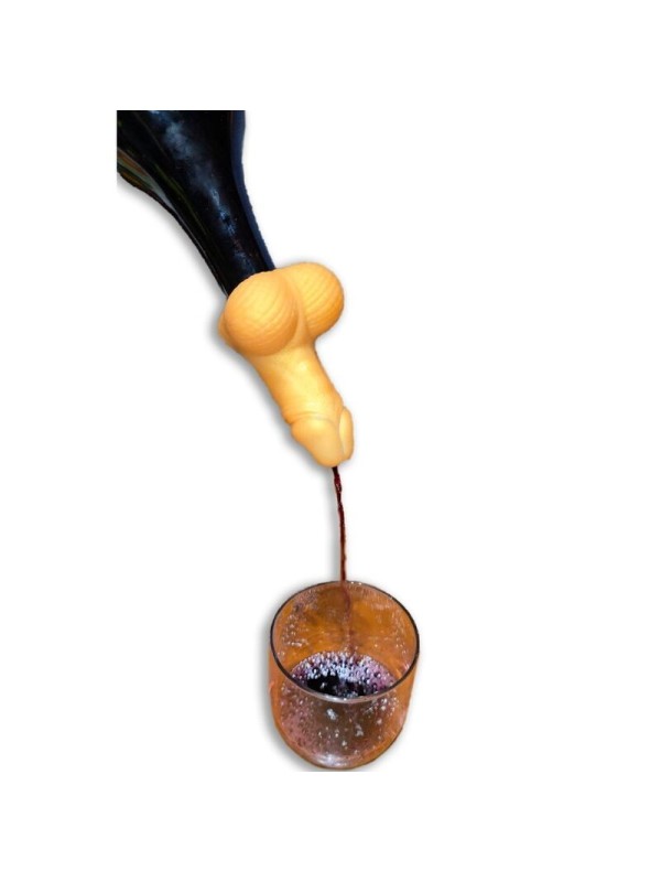 DIABLO PICANTE - CARAFE A VIN EN FORME DE PENIS DORE