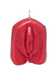 DIABLO PICANTE - BOUGIE EN FORME DE VAGIN ROUGE