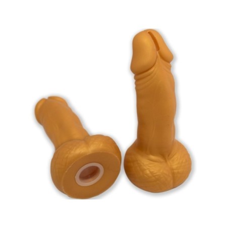 DIABLO PICANTE - TIRELIRE EN FORME DE PÉNIS 22,5 CM OR