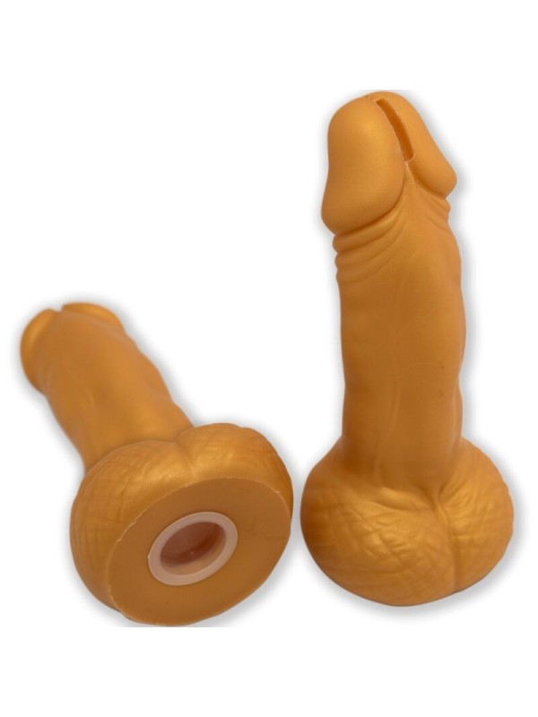 DIABLO PICANTE - TIRELIRE EN FORME DE PÉNIS 22,5 CM OR