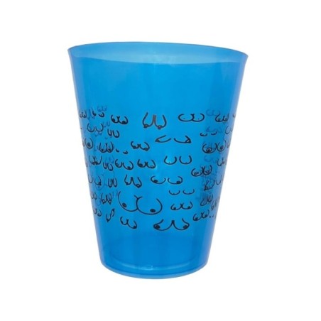 DIABLO PICANTE - TASSE BLEUE 500 ML AVEC SEINS NOIRS