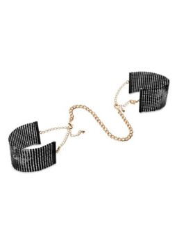 BIJOUX - DÉSIR MÉTALLIQUE MENOTTES EN MAILLE MÉTAL NOIR