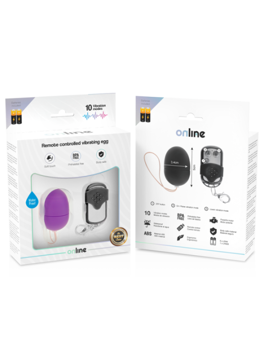 ONLINE - OEUF VIBRANT TÉLÉCOMMANDE S LILAS