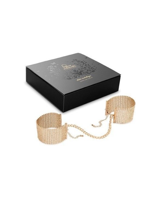 BIJOUX - DÉSIR MÉTALLIQUE MENOTTES MAILLE MÉTAL DORÉ