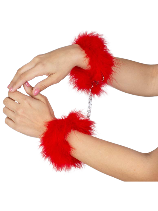 SECRETPLAY - MENOTTES MARABOU ROUGE