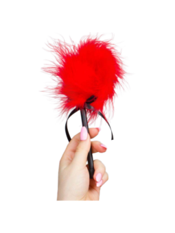 SECRETPLAY - DUSTER DE MARABOU ROUGE