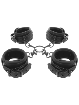 FETISH SUBMISSIVE - ENSEMBLE DE MENOTTES POUR MAINS ET CHEVILLES AVEC DOUBLURE EN NOPRÈNE