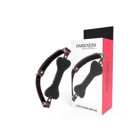 DARKNESS - BÂILLON EN SILICONE NOIR