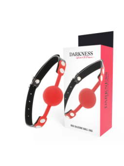 DARKNESS - BÂILLON EN SILICONE ROUGE