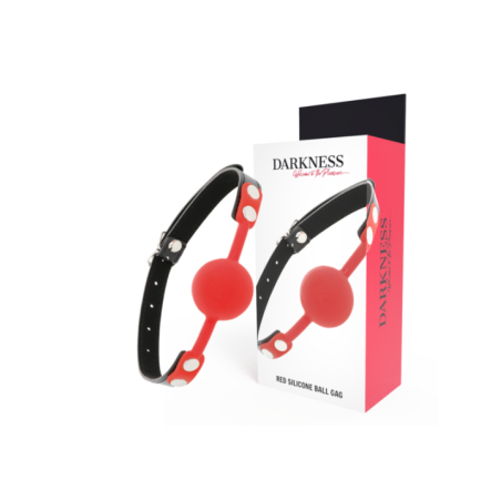 DARKNESS - BÂILLON EN SILICONE ROUGE