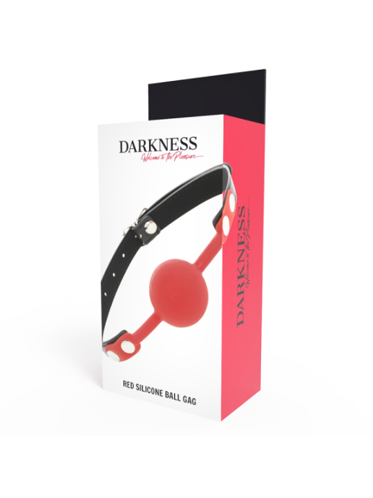 DARKNESS - BÂILLON EN SILICONE ROUGE