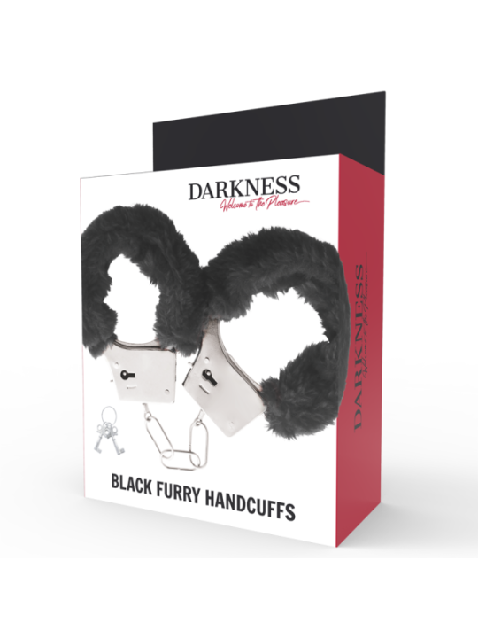 DARKNESS - MENOTTES EN MÉTAL DOUBLÉES NOIRES