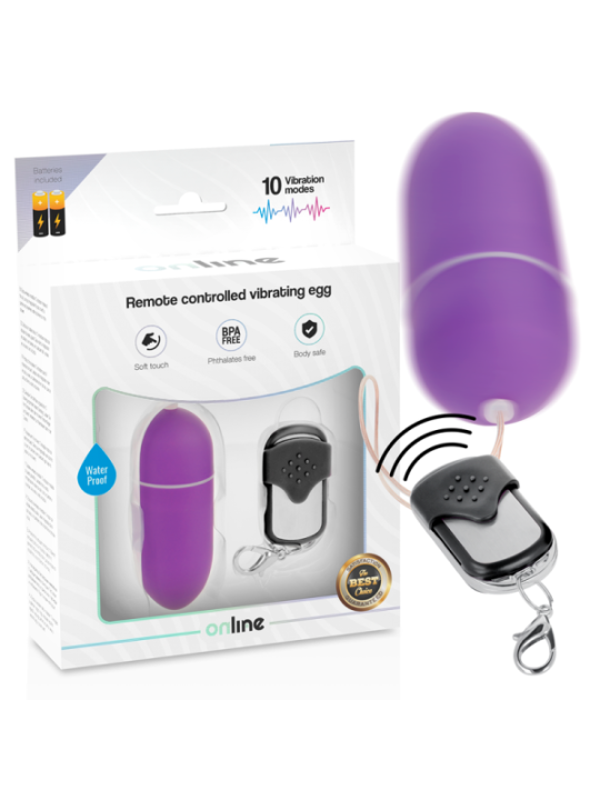 ONLINE - OEUF VIBRANT TÉLÉCOMMANDE L LILAS