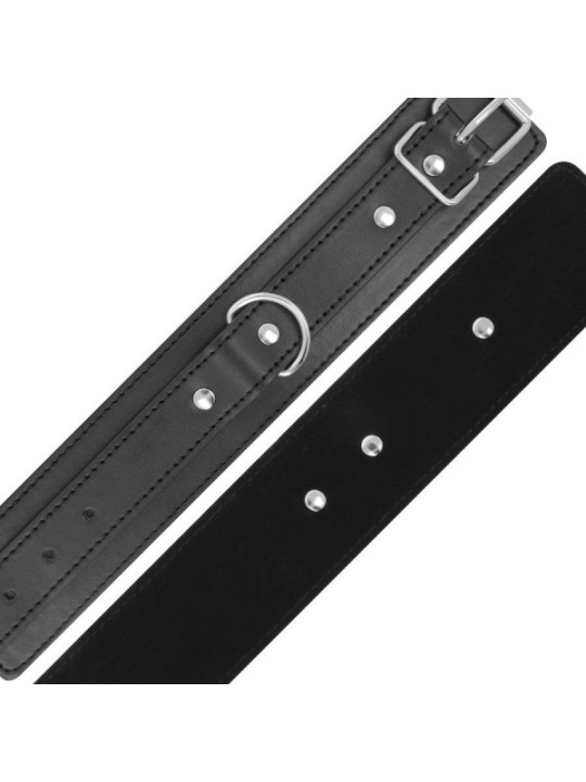 DARKNESS - MENOTTES RÉGLABLES NOIRES AVEC DOUBLE RUBAN DE RENFORT
