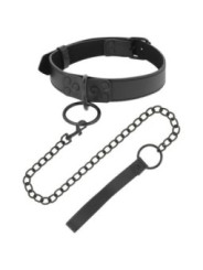 DARKNESS - COLLIER NOIR AVEC CHAÎNE