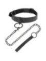 DARKNESS - COLLIER NOIR AVEC CHAÎNE