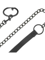 DARKNESS - COLLIER NOIR AVEC CHAÎNE