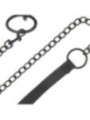 DARKNESS - COLLIER NOIR AVEC CHAÎNE