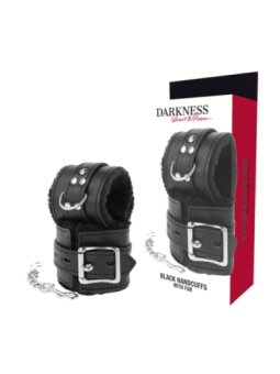 DARKNESS - MENOTTES BDSM DOUBLÉES NOIRES