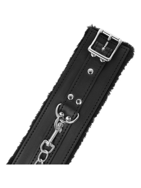 DARKNESS - MENOTTES BDSM DOUBLÉES NOIRES